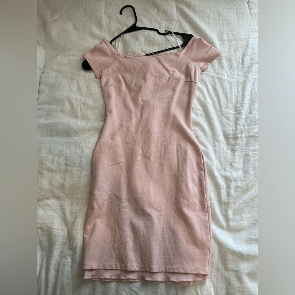 Midi off the shoulder bodycon dress